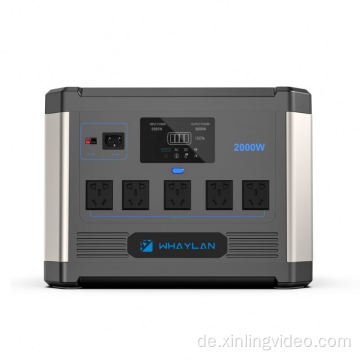 Whaylan 2000W Solar Tragbares Ladestation